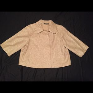 a.n.a. Gold Cropped Jacket